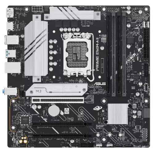 ASUS PRIME B760M-A II-CSM, Intel, LGA 1700, Intel® Celeron®, Intel® Pentium® Gold, Intel® Core™ i3, Intel® Core™ i5, Intel® Core™..., LGA 1700, DDR5-SDRAM, 256 GB